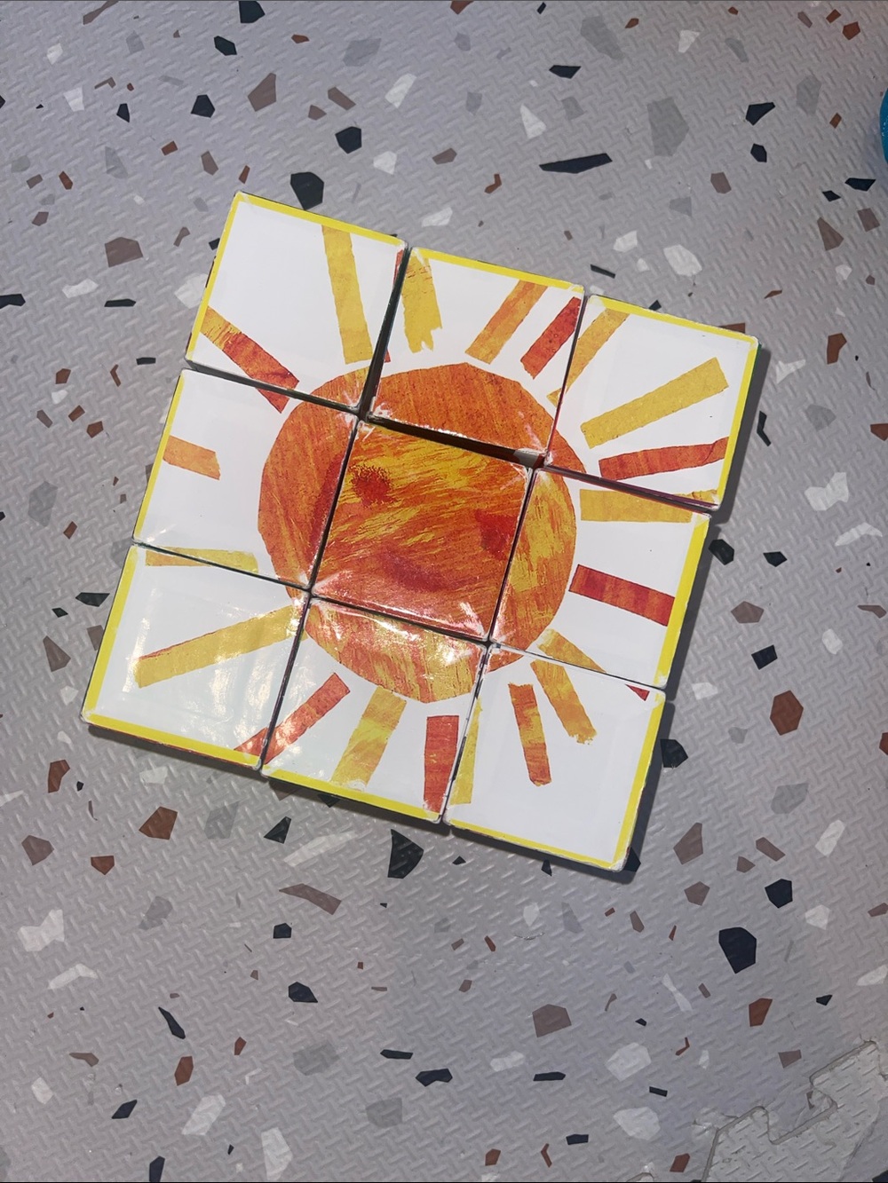 Colorful Eric Carle Insect Puzzle Cube 9 pieces
